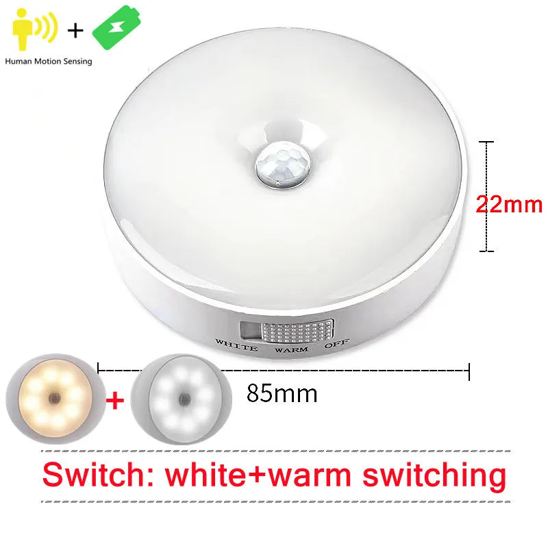 Lampe LED Capteur de Mouvement Rechargeable
