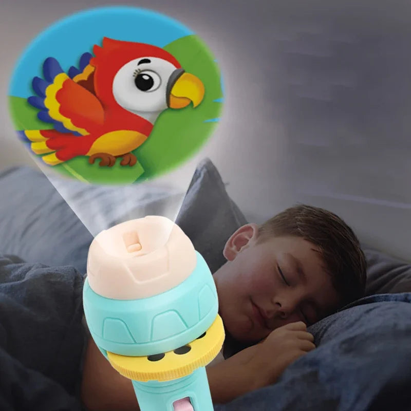 Lampe Torche Projecteur d'Histoires — Jouet Éducatif Enfant