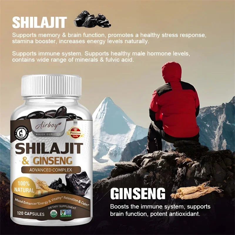 Shilajit 30 capsules – Boost Energie naturelle