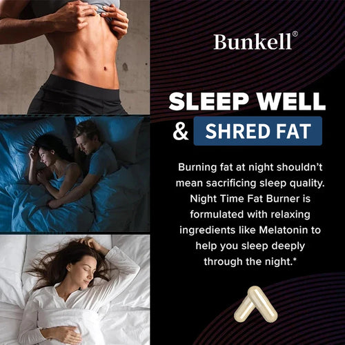 Night Fat Burner - Brûle graisse Nuit+ sommeil profond - 60 caps