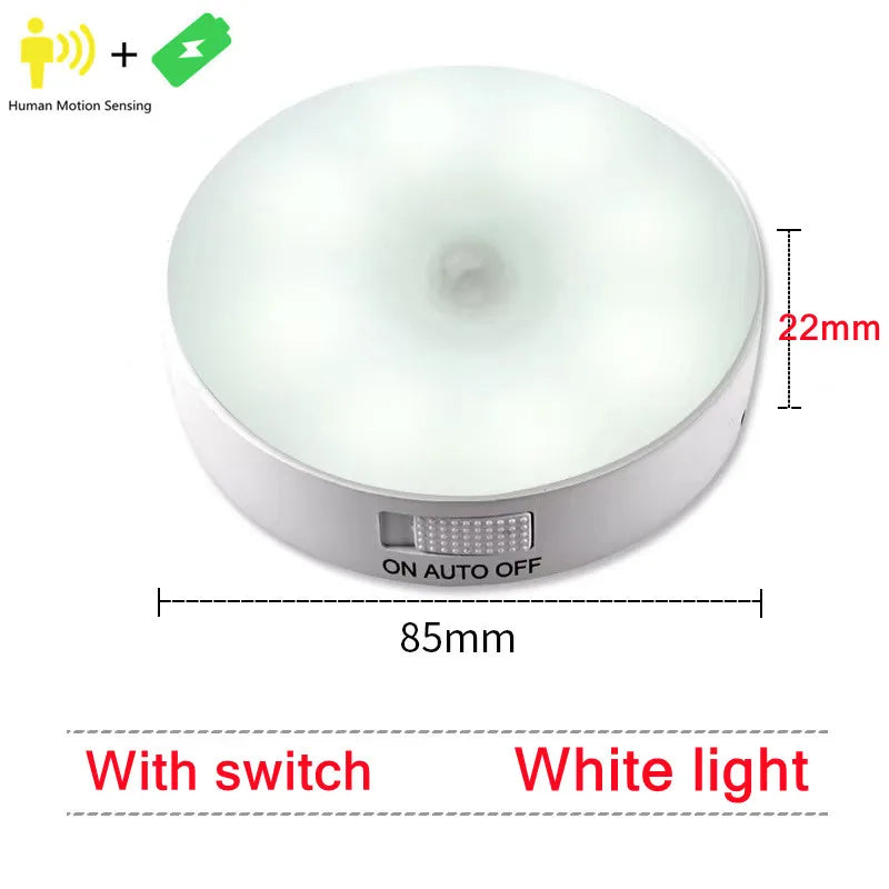 Lampe LED Capteur de Mouvement Rechargeable