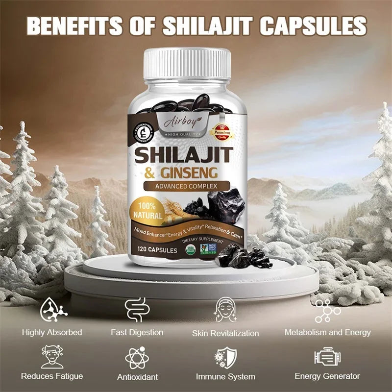 Shilajit 30 capsules – Boost Energie naturelle