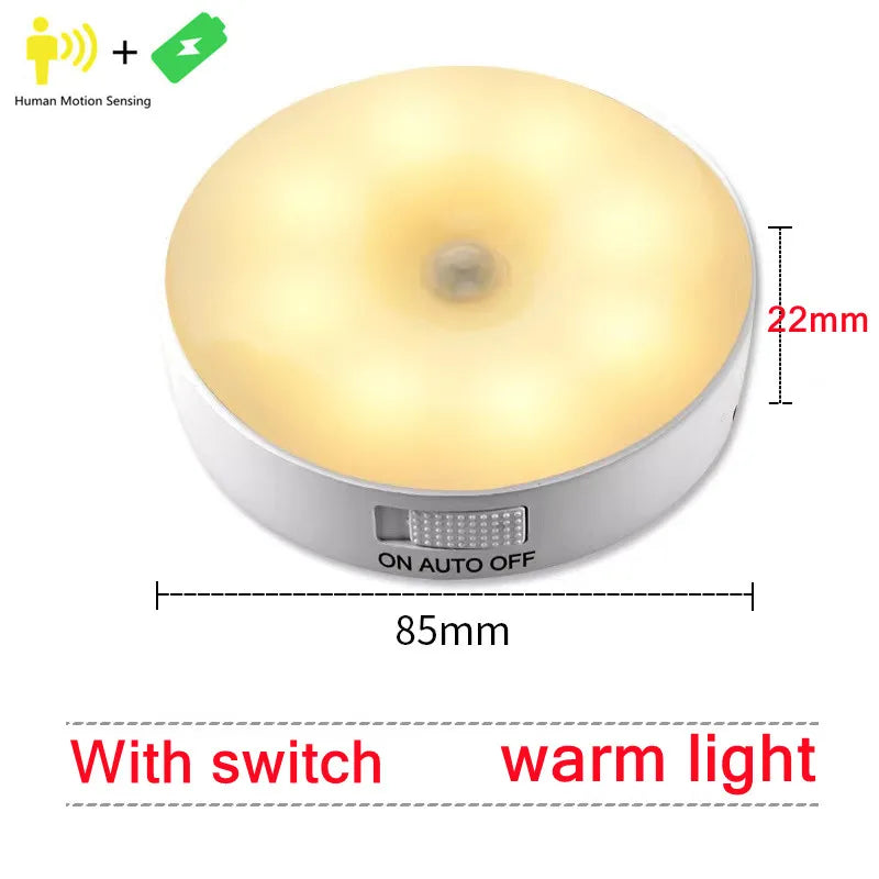 Lampe LED Capteur de Mouvement Rechargeable