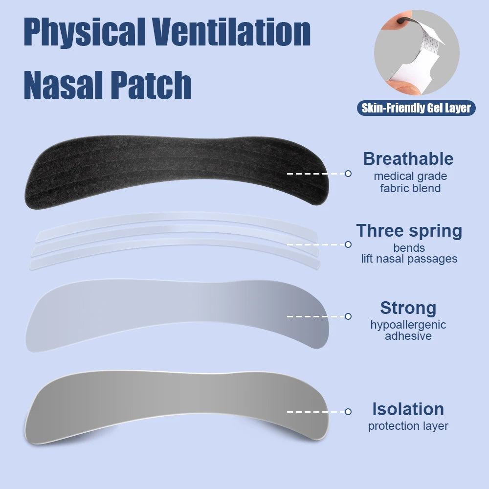 Bandes Nasales Anti-Ronflement Extra-Fortes – Sommeil Paisible | 30 Pcs