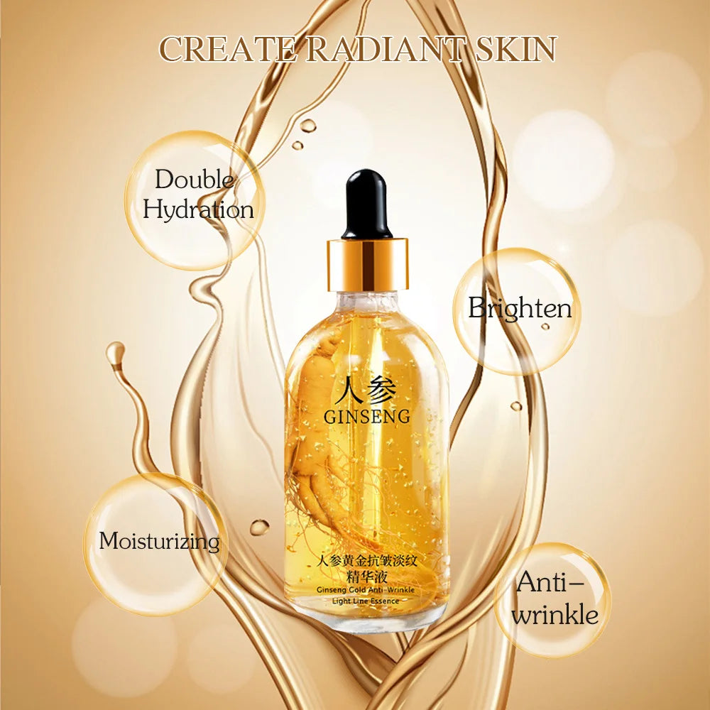 Serum visage Or 24k - Acide hyaluronique - 100ml - anti age & eclat 100ml