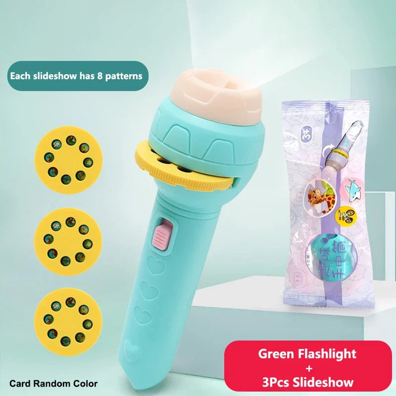 Lampe Torche Projecteur d'Histoires — Jouet Éducatif Enfant