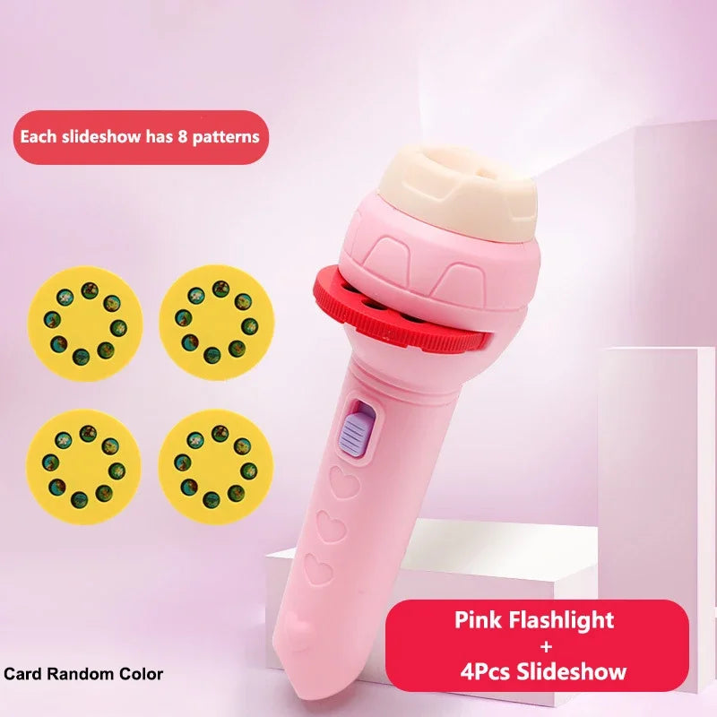 Lampe Torche Projecteur d'Histoires — Jouet Éducatif Enfant